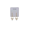 Clover Simulated Moonstone Earrings - CHOMEL