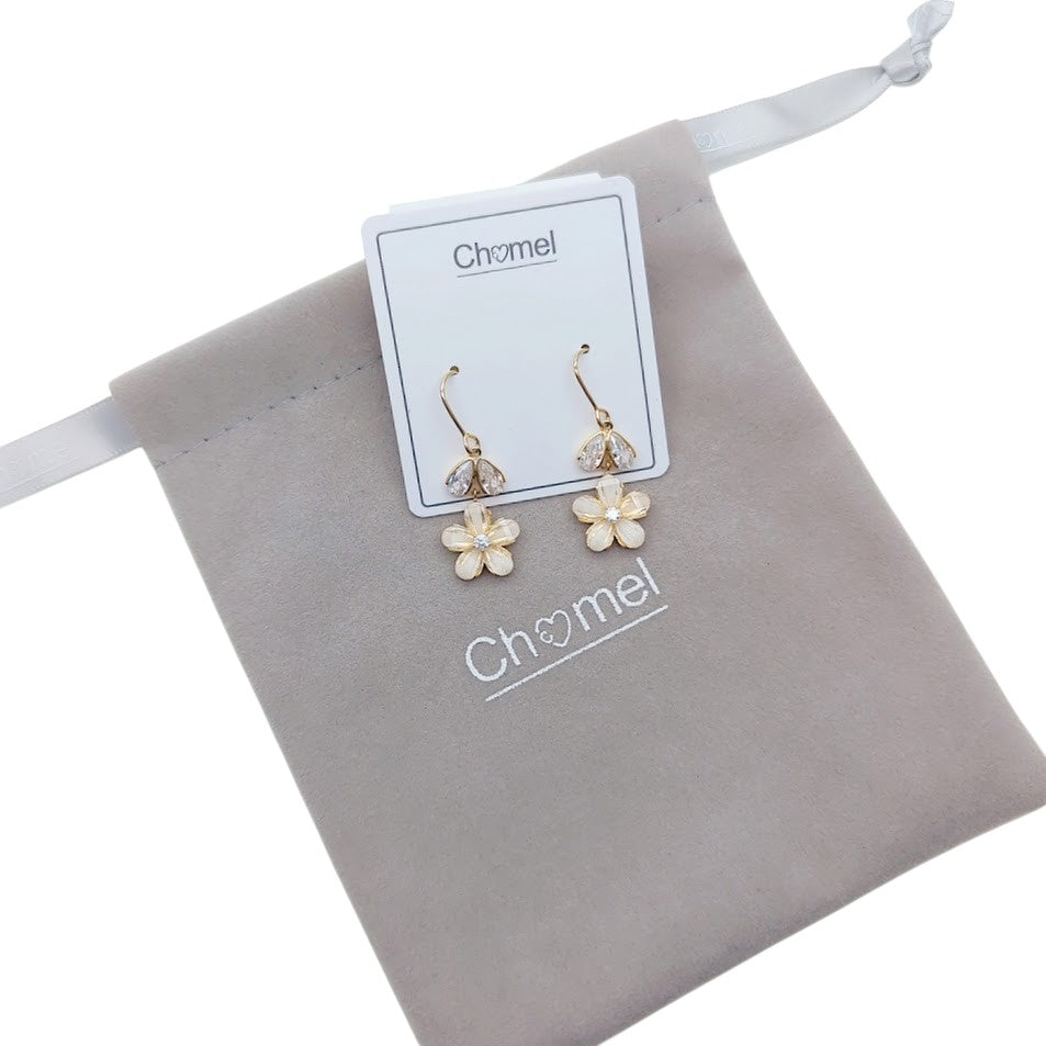 Simulated Moonstone Earrings - CHOMEL