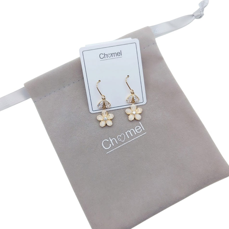 Simulated Moonstone Earrings - CHOMEL