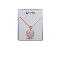 Heart Simulated Moonstone Necklace