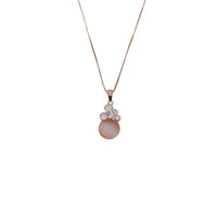 Teardrop Simulated Moonstone Necklace