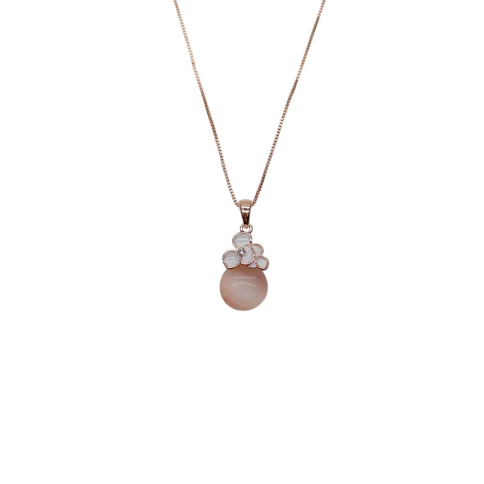 Teardrop Simulated Moonstone Necklace