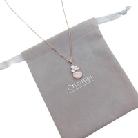Teardrop Simulated Moonstone Necklace