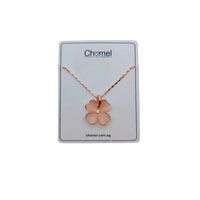 Clover Simulated Moonstone Necklace