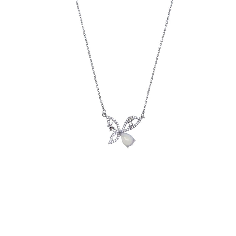 Butterfly Cubic Zirconia Necklace - CHOMEL