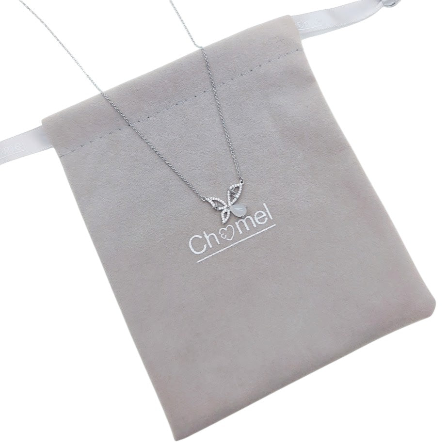 Butterfly Cubic Zirconia Necklace - CHOMEL
