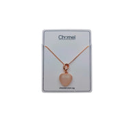 Heart Simulated Moonstone Necklace