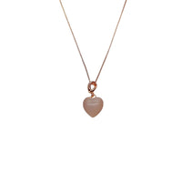 Heart Simulated Moonstone Necklace