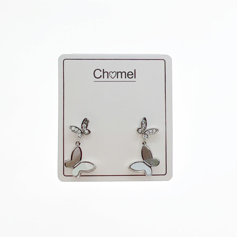 Butterfly Mother of Pearl Earrings - CHOMEL