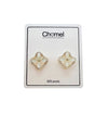 Flower Simulated Moonstone Earrings - CHOMEL