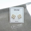 Flower Simulated Moonstone Earrings - CHOMEL