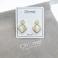 Simulated Moonstone Earrings - CHOMEL