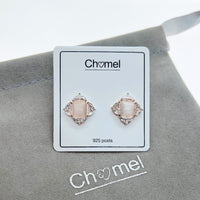 Simulated Moonstone Earrings - CHOMEL