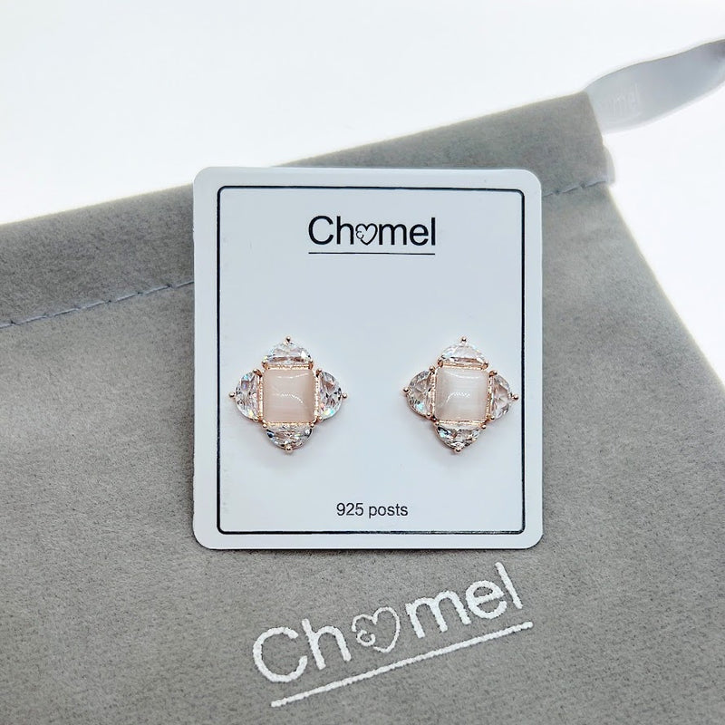 Simulated Moonstone Earrings - CHOMEL