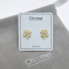 Leaf Clover Simulated Moonstone Earrings - CHOMEL