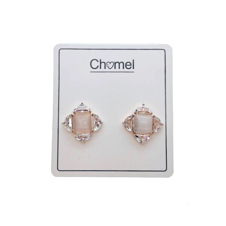 Simulated Moonstone Earrings - CHOMEL