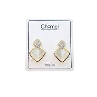Simulated Moonstone Earrings - CHOMEL