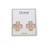 Clover Simulated Moonstone Earrings - CHOMEL