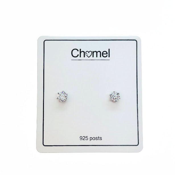 Solitaire Cubic Zirconia Earring - CHOMEL