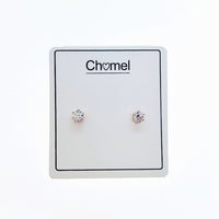 Cubic Zirconia Solitaire Earring - CHOMEL