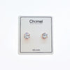 7mm Cubic Zirconia Solitaire Stud Earring - CHOMEL