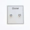 Heart 6mm Cubic Zirconia Solitaire Earring - CHOMEL