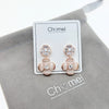 Flower Simulated Moonstone Earrings - CHOMEL