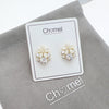 Flower Simulated Moonstone Earrings - CHOMEL