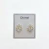 Flower Simulated Moonstone Earrings - CHOMEL