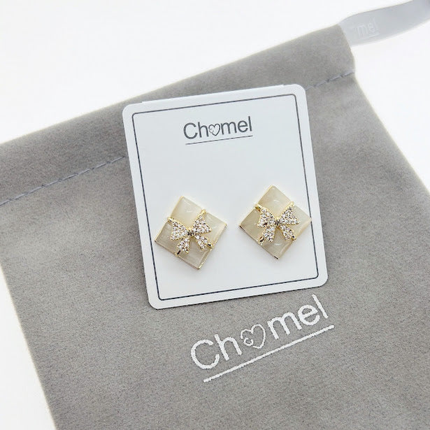 Simulated Moonstone Earrings - CHOMEL