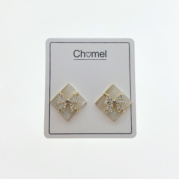 Simulated Moonstone Earrings - CHOMEL