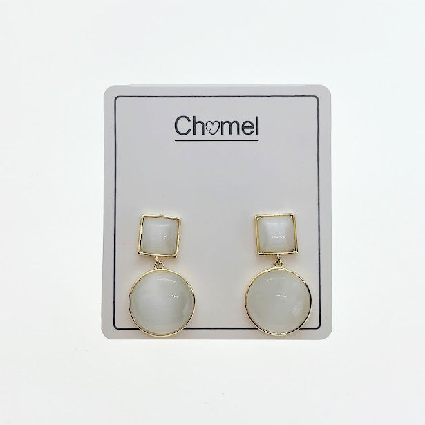 Simulated Moonstone Earrings - CHOMEL
