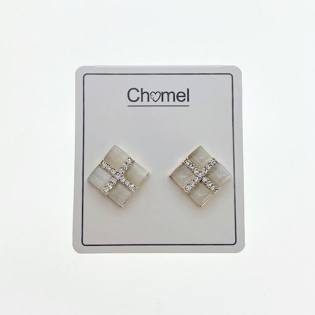 Simulated Moonstone Earrings - CHOMEL