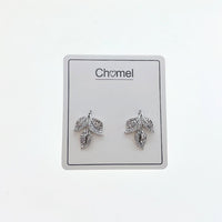 Leaf  Cubic Zirconia  Earrings - CHOMEL