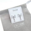 Ribbon Cubic Zirconia Earrings - CHOMEL
