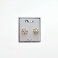Flower Cubic Zirconia Earrings - CHOMEL