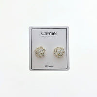 Flower Cubic Zirconia Earrings - CHOMEL