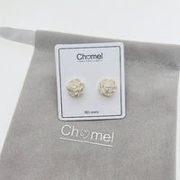 Flower Cubic Zirconia Earrings - CHOMEL