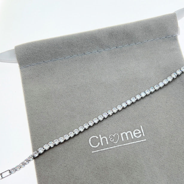 Cubic Zirconia Tennis Bracelet - CHOMEL