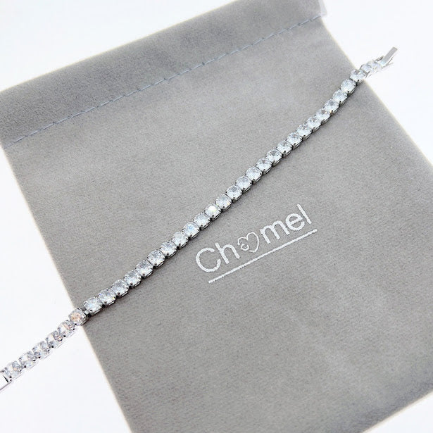 Cubic Zirconia Tennis Bracelet - CHOMEL