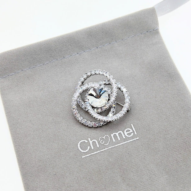 Cubic Zirconia Brooch - CHOMEL