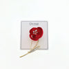 Flower Cubic Zirconia Brooch - CHOMEL