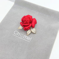 Flower Cubic Zirconia Brooch - CHOMEL