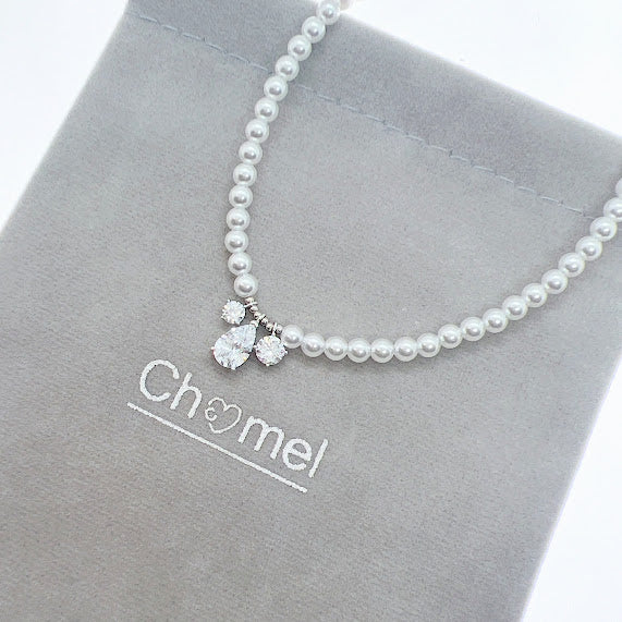 Simulated Pearl Necklace - CHOMEL