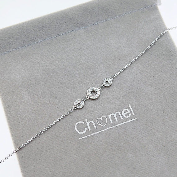Circles Cubic Zirconia Bracelet - CHOMEL