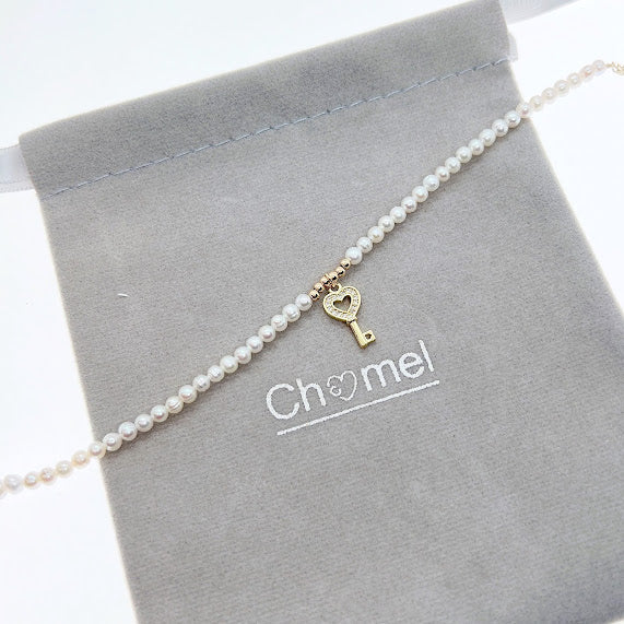 Freshwater Pearl Chain Bracelet - CHOMEL