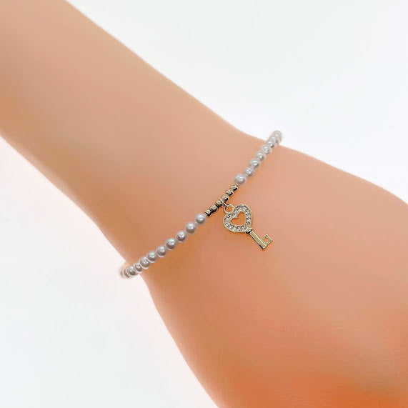 Freshwater Pearl Chain Bracelet - CHOMEL
