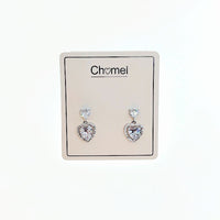 Heart Cubic Zirconia Earring - CHOMEL