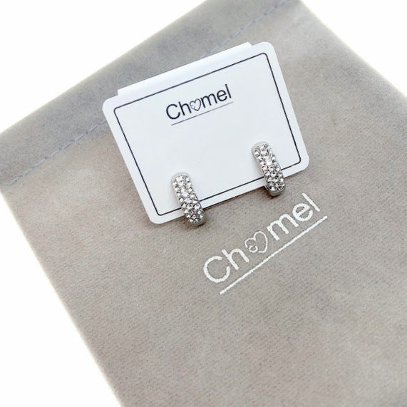 Cubic Zirconia Hoop Earrings - CHOMEL