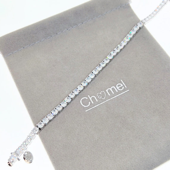 Cubic Zirconia 4mm Tennis Bracelet - CHOMEL